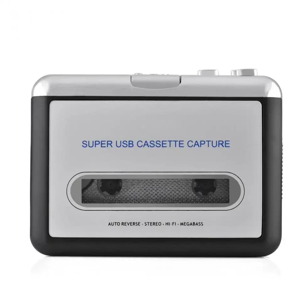 USB Cassette Tape to PC MP3 CD Switcher Converter Capture Audio Music Player with Headphones