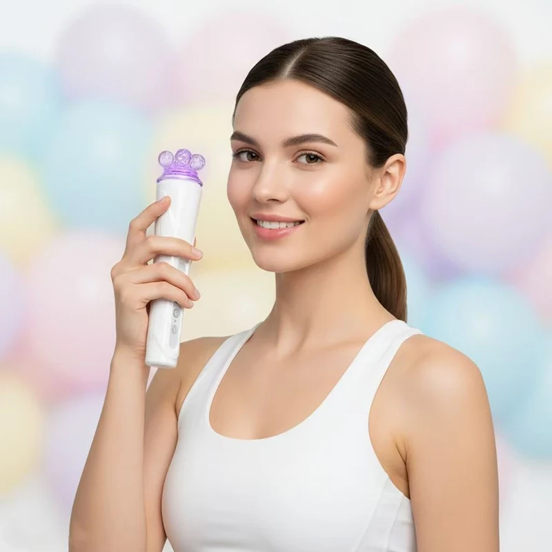 

Мини-ручной кислородный пузырьковый косметический аппарат 2 в 1, очищающий массаж, отбеливание, укрепляющее устройство для оксигенации лица