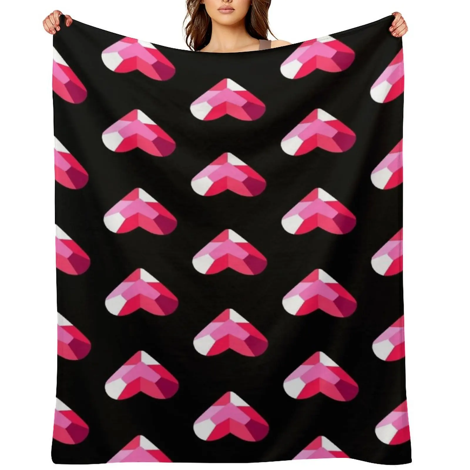 Spinel's Pink Gem - Steven Universe The Movie Throw Blanket Flannels Hair Thermals For Travel Custom Blankets