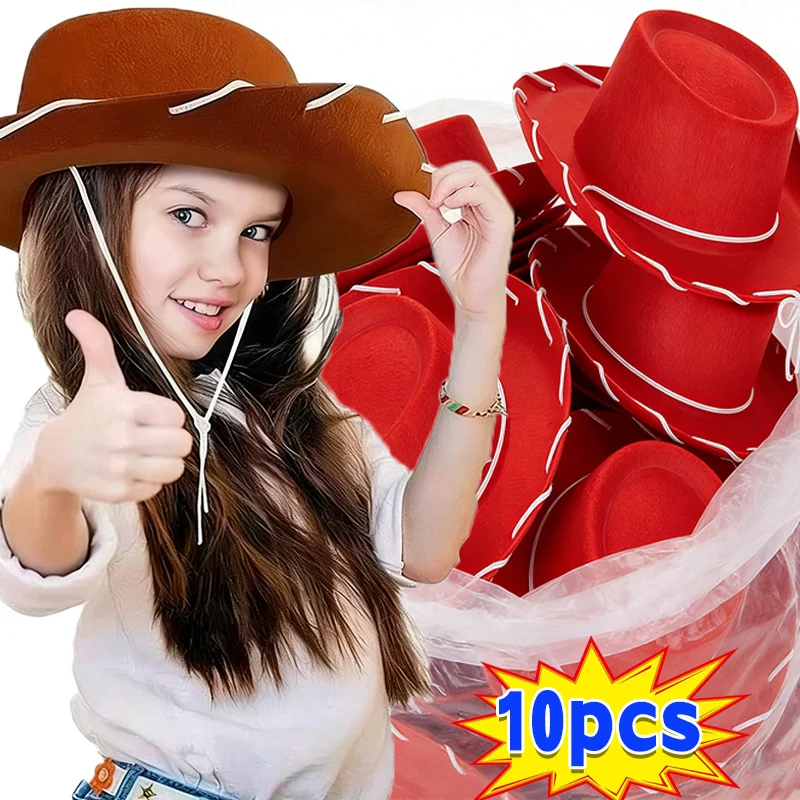 Children's Cowboy Western Hats Bandanas for Kids Costume Hat Accessories for Toddler Child Theme Party Halloween Costume Dress