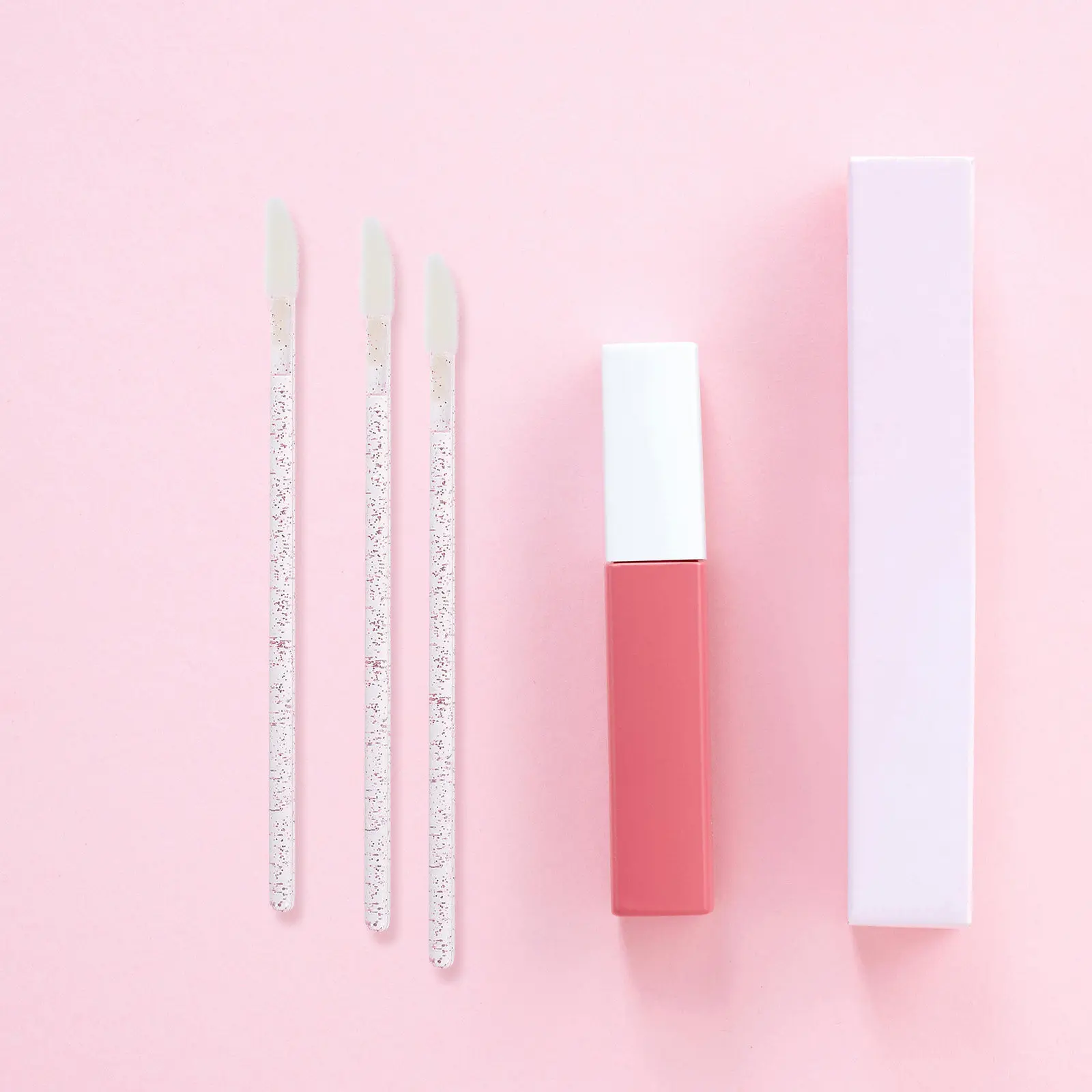 250Pcs Lip Brush Set Soft Comfortable Lip Gloss Applicators Professional Makeup Applicator Wands Beauty Supplies