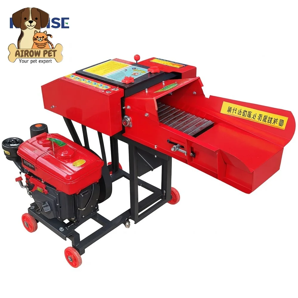 AIROW Maize Stalk Chaff Cutter Corn Silage Forage Chopper Electric or Diesel Options Farm Use