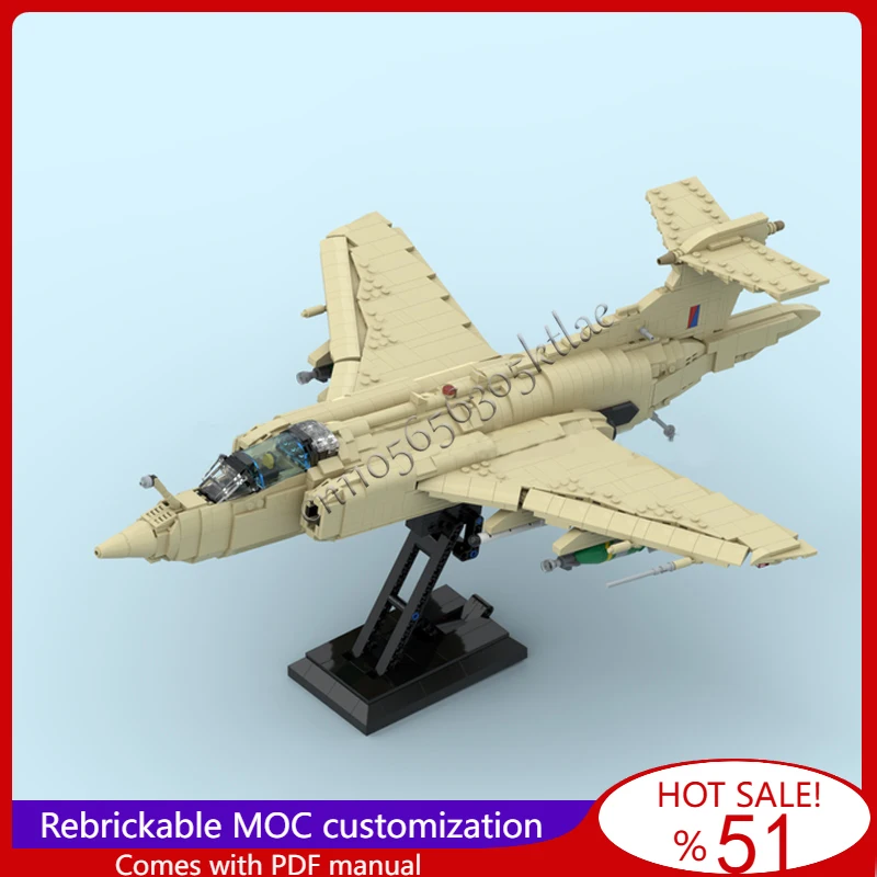 

1922 PCS MOC Low Altitude High Speed Carrier Based Attack Aircraft Model Assembled Educational Creative Kids Toys Birthday Gifts