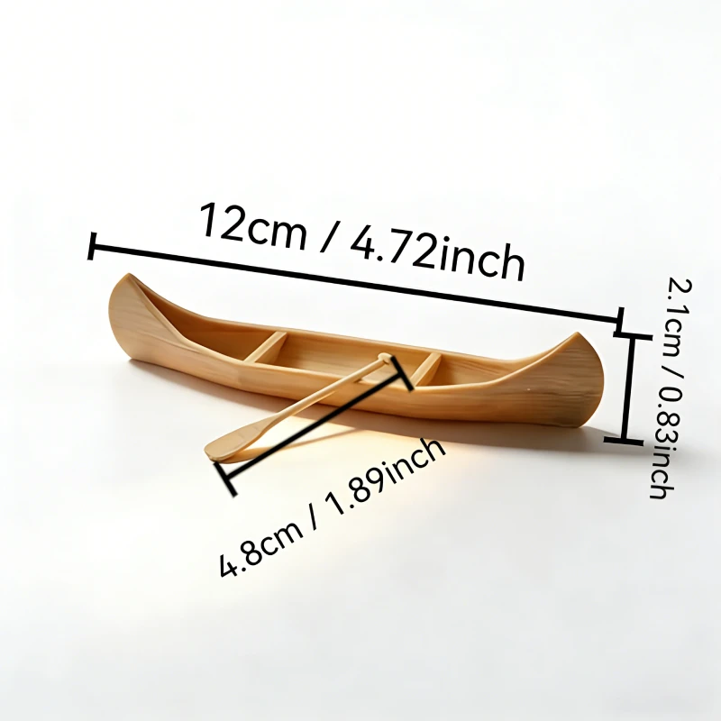 1Pc Plastic Sailing Boat Model Miniature Landscape Decoration Nament Home Decor Office Desktop Figurines Canoe Ornament
