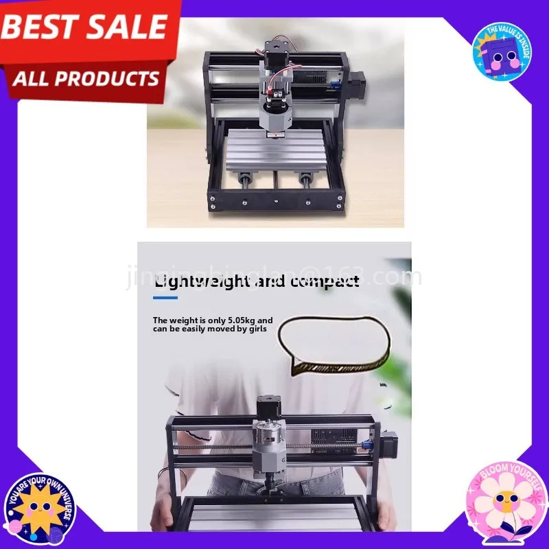 CNC mini numerical control 2-in-1 portable marking machine DIY wood board cutting tool