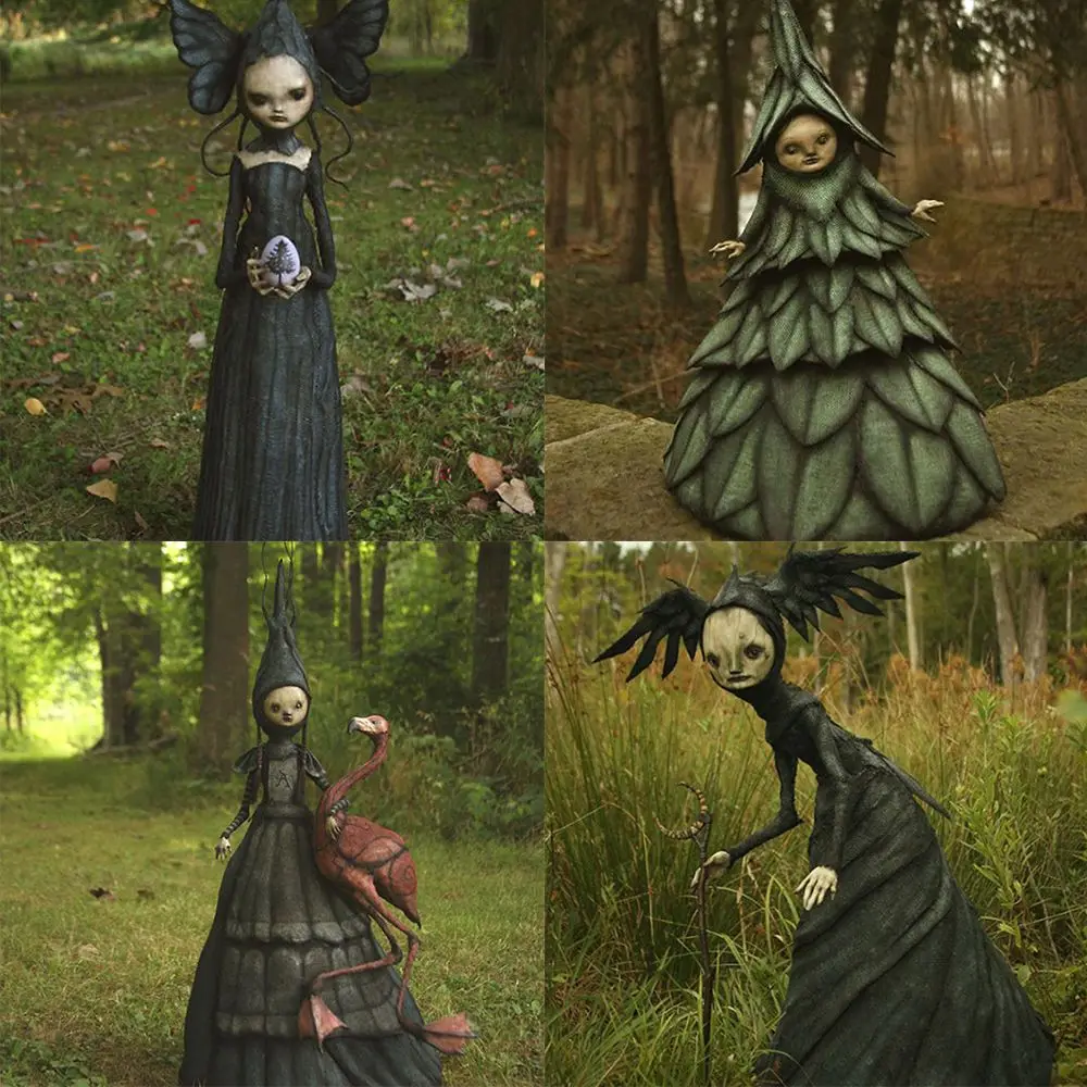 

New Living in Your Own Nightmare Hand Witch Statue Resin Statue Scary Halloween Sculpture Yard Lawn Porch Home Decor Garden Gift