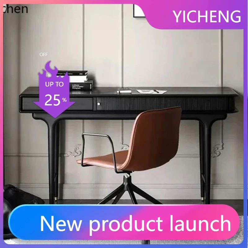 

LYY стол из цельного дерева в стиле ретро, средневековый домашний письменный компьютер, товары для дома