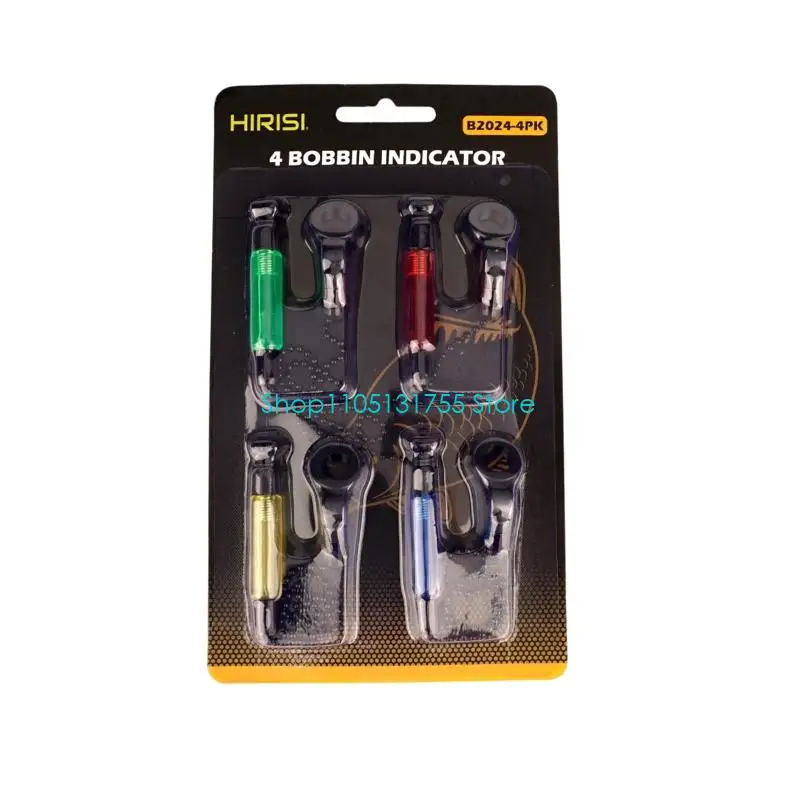 K0EF Flexible Connector Fishing Bites Indicators with Clip-On Attachments, Bobbins for Sea Rod, Casting Rod, and Stationary