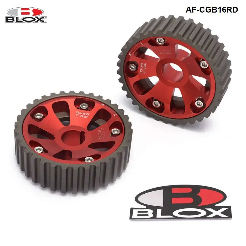 BLOX 1 pair Adjustable Cam Gears Alloy Timing Gear For Honda Civic Dohc B16 B17 B18 B20 B21 B-Series Inlet and Exhaust  AF-CGB16