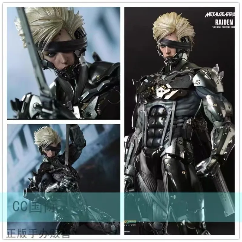 

Original Hottoys Genuine 1/6 VGM17 Metal Gear Rising revenge white Raiden Action Figure Hobby Collectible Model Toy Figures gift