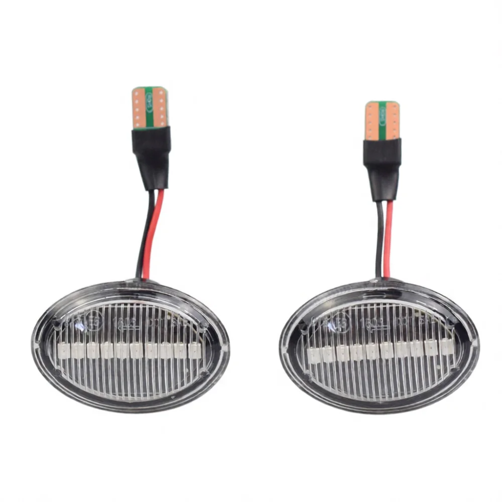 Sequential Amber Side Fender Lamp For Fiat 500 Ford KA Maserati Alfa Romeo 4C Dynamic Turn Signal Indicator Light Accessory