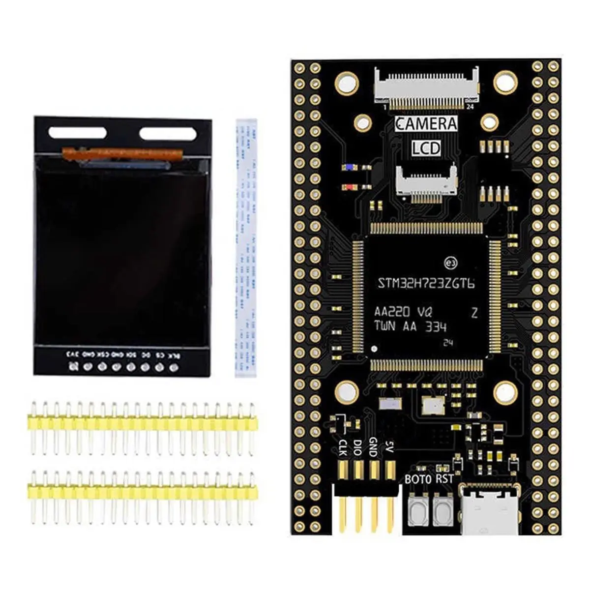 TypeC STM32H723ZGT6 Core Board W/1.54 Inch LCD Screen STM32 Development Board H7 System ZGT6 Learning Board SPI