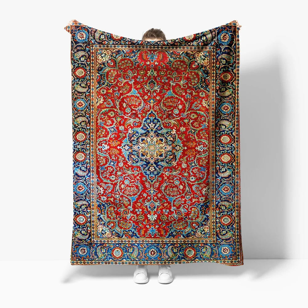 Turkish Vintage Embroidered Rug Traditional Area Carpet Handmade Kilim Rug Home Decor Cushion Cover Gift