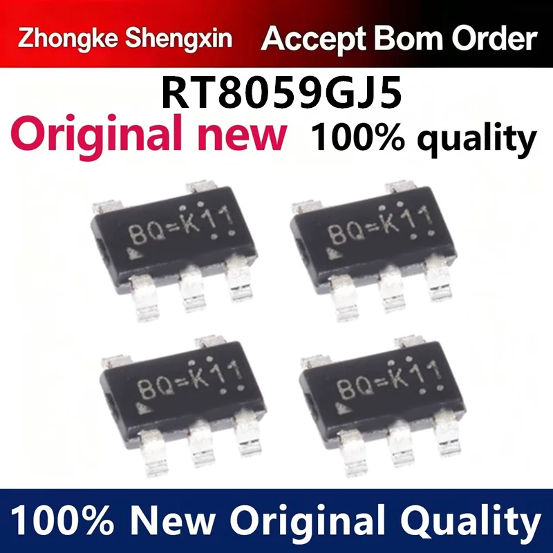 （5pcs-100pcs）Brand new original RT8059GJ5 RT8059 silk screen BQ=104 patch SOT23-5 voltage regulator chip
