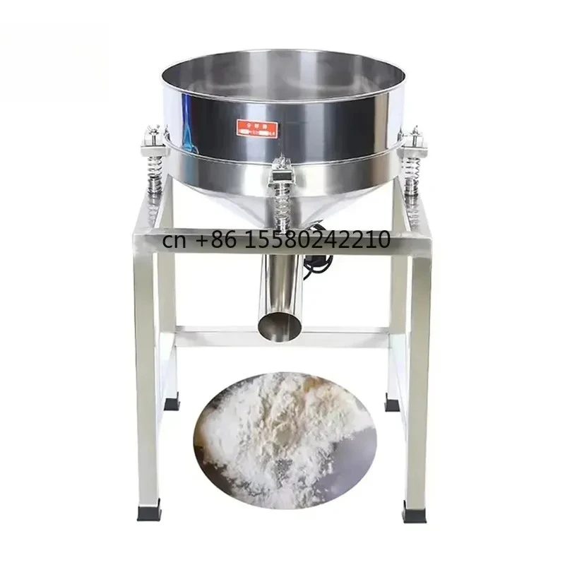 2026 hot Stainless Steel Electric Vibrating Screen Machine Small Powder Particle Food Separation Equipment Vibration Sieve