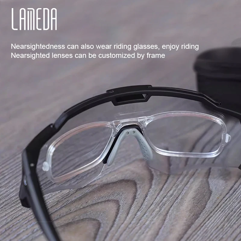 LAMEDA Photochromic Cycling Sunglasses Men Professional Bicycle Glasses Goggles Windproof MTB Road Bike Glasses Mountain Eyewear