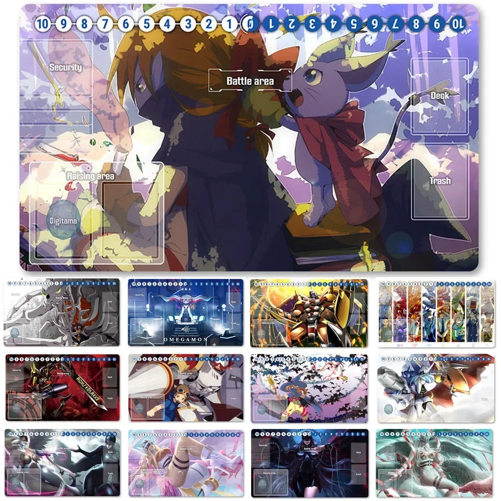 

Board Game Digimon Playmat Size 60X35 cm Play Mats Compatible for DTCG -1947333