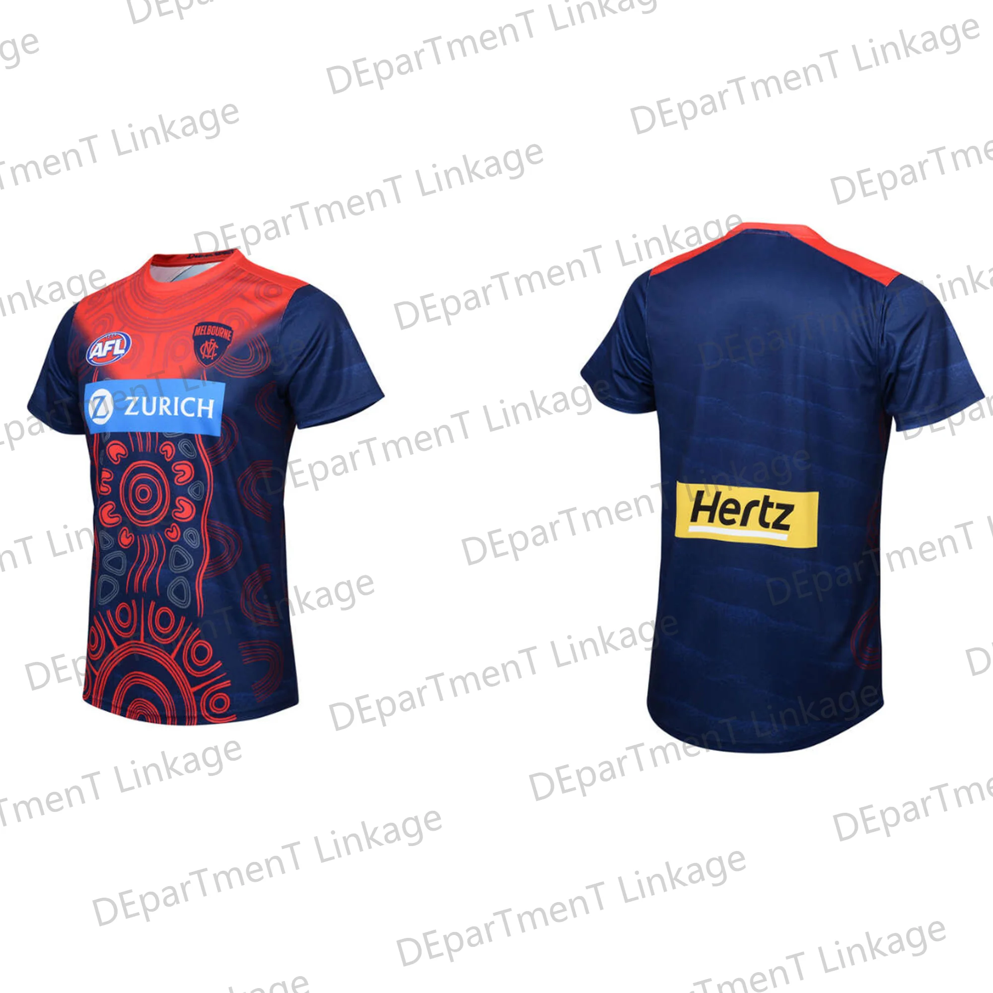 2024 New Arriavl Summer A.F.L Melbourne Demons 2024 Indigenous Guernsey Jersey Oversized loose Vest For Adult/Kids Kit