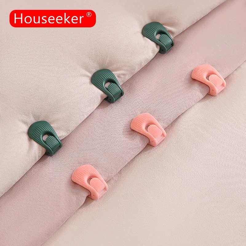 6Pcs Bed Sheet Cover Holder Pegs Non-slip Blanket Fastener Clip Buckle Anti-slip Duvet Fasteners Bed Clips Fixer