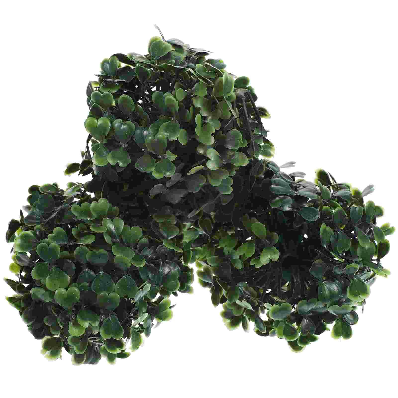 4 Pcs 10cm Lifelike Artificial Grass Pendant Decor Simulated Plants Home Mall Hotel Ceiling Hanging Faux Green Topiary