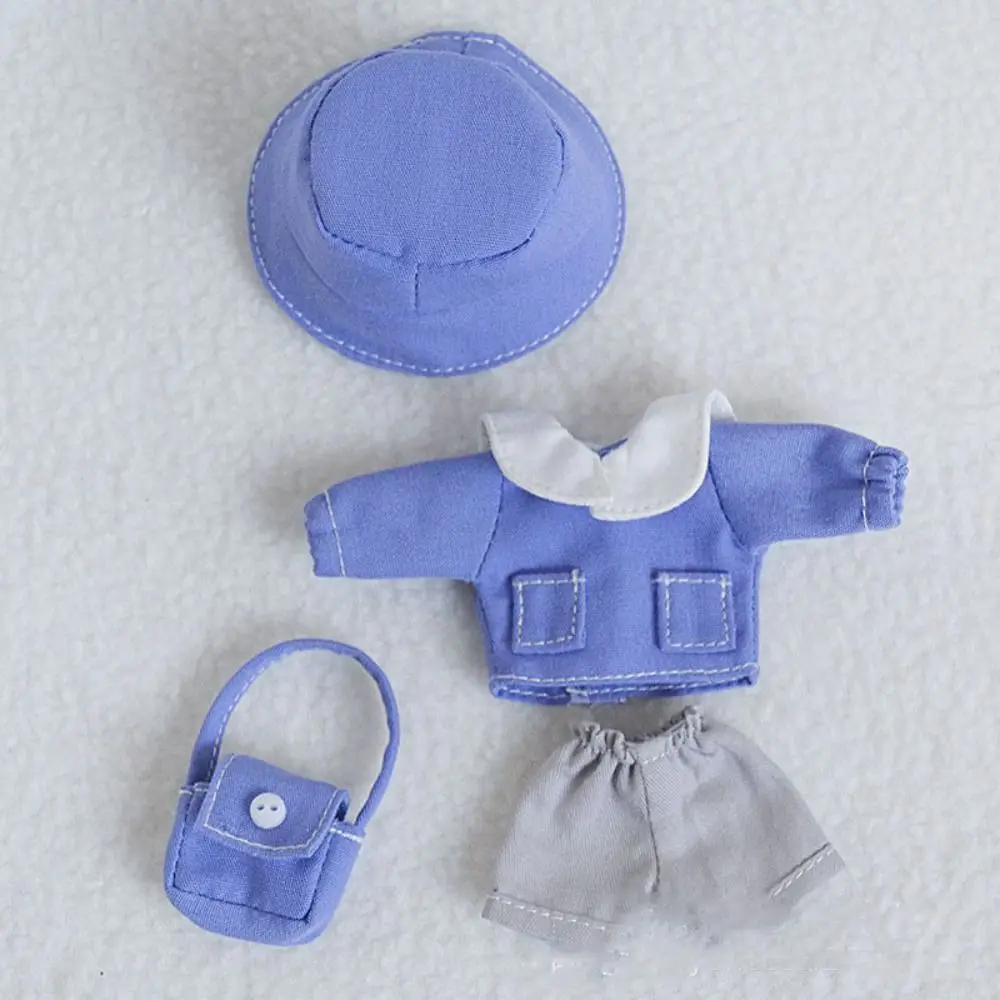 High Quality Lovely Doll Cotton Clothes Replaceable Cute School Uniform Clothes Kindergarten Set For 1/11 OB11 Dolls