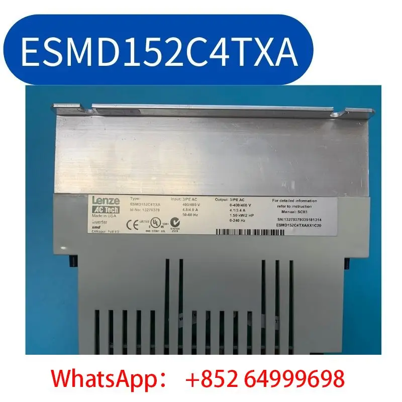 second-hand ESMD152C4TXA conversion factor 1.5KW tested ok Fast Shipping