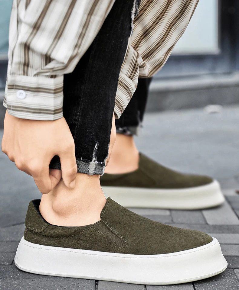 Neue Vielseitige Herren-Freizeitschuhe Leichte Herren-Wanderschuhe Slip-On Lazy Shoes – Detail 5
