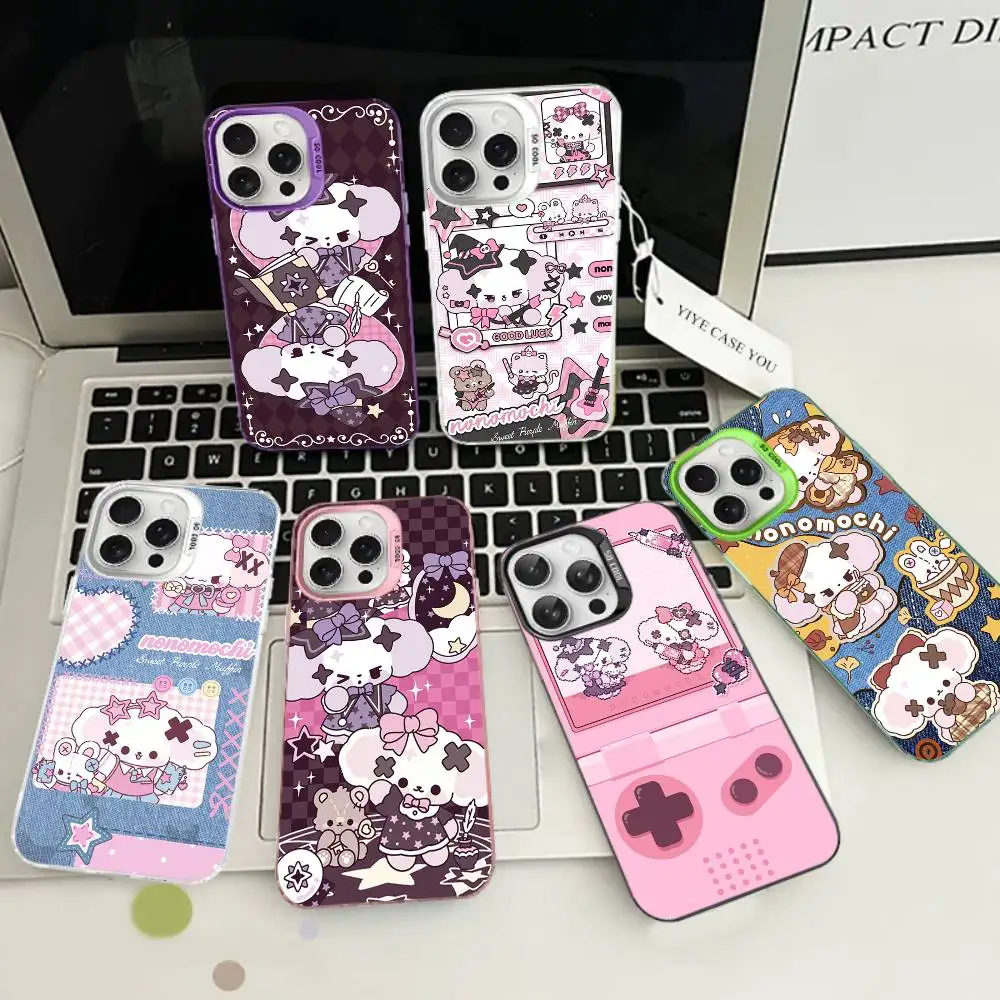 

Popular Cute N-Nonomochi Dog LOGO For IPhone 17 16 15 14 13 12 11 Pro Max Plus Matte Color Back Phone Cover
