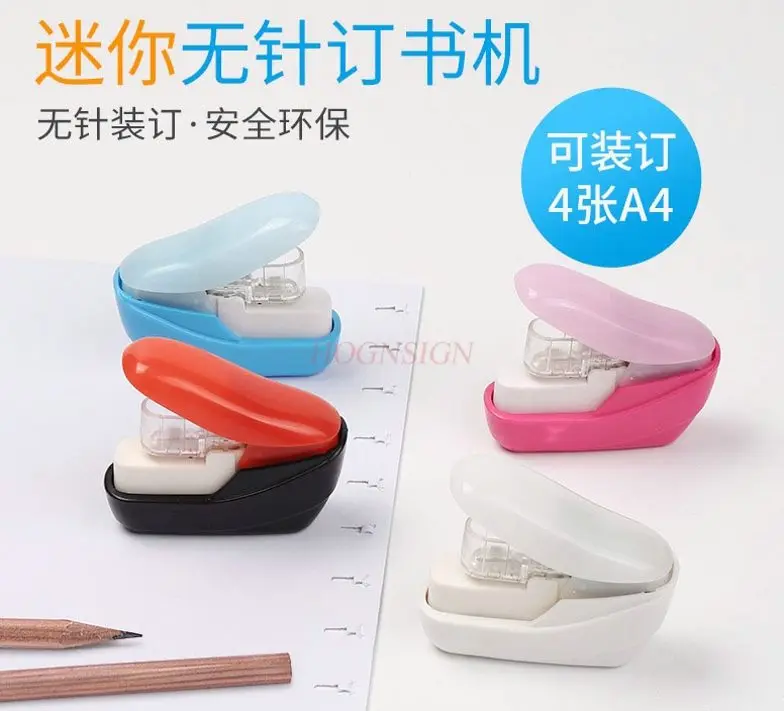 Nadelfreier Hefter Desktop-Mini-Hefter Handbuch-Werkzeug mit hohem Erscheinungsbild