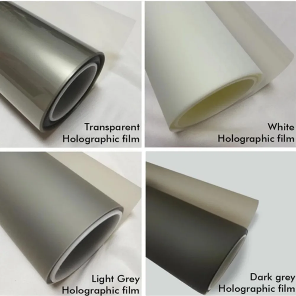 Picture 7: 100Inch 3D Transparent Self-Adhesive Holographic Projection Film Rear Type for Glass Windows and Projection Screens Customize