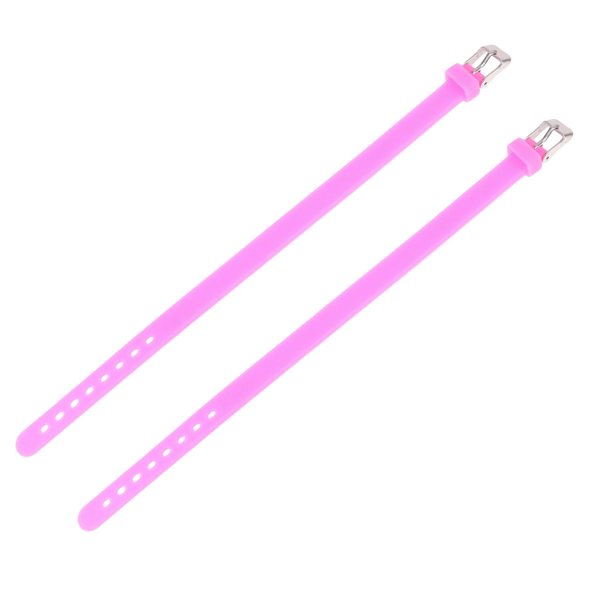 

Solid Color Silicone Wristbands Rubber Bracelet Durable Adjustable Fit For Boys Girls Team Party Favors Gift Pink
