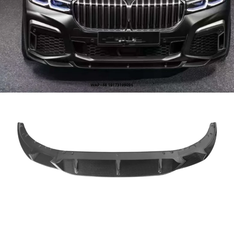 

G11 Car Bumper Front Lip Diffuser for 7 Series G11 G12 2020+ G Style Carbon Fiber Front Splitter Lip Spoiler