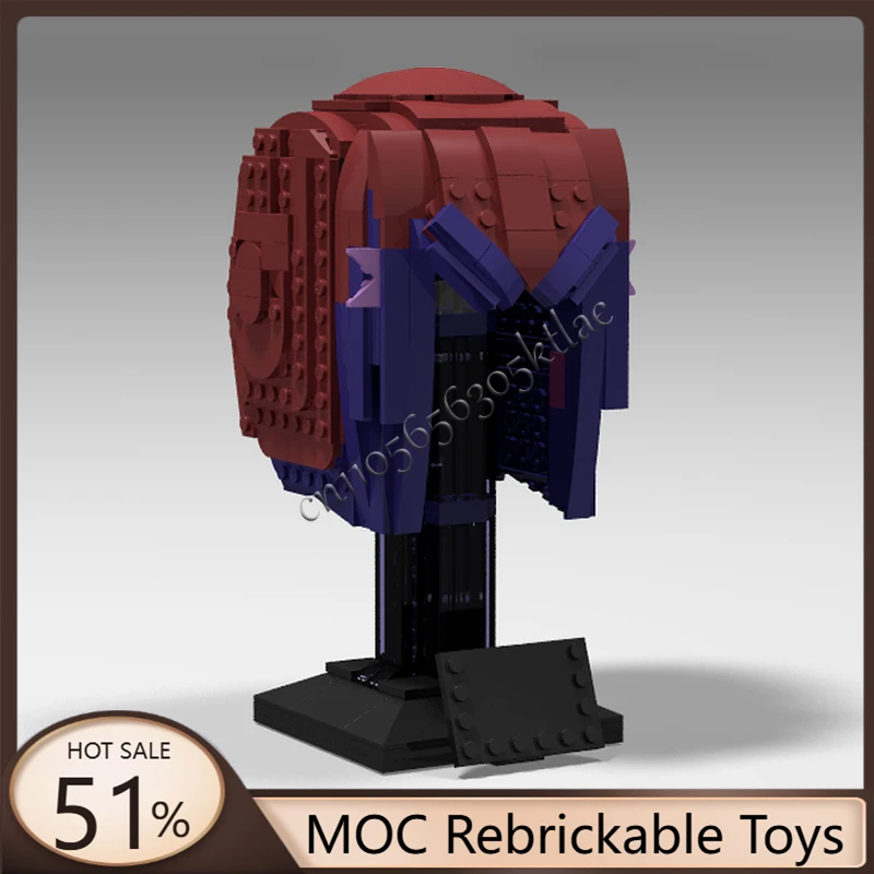 

413 PCS MOC Helmets of famous movie series heroe Model Building Block DIY Assembly Bricks Toy For Children Special Birthday Gift