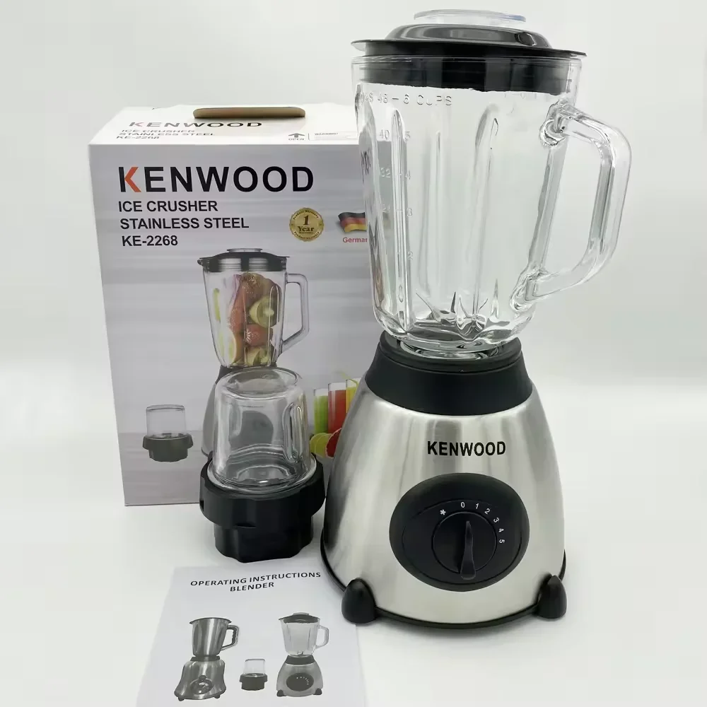 

High Speed Best Kitchen Appliance Commercial 1.5L Juicer Blender 5 Speed with Stainless Steel Jar Electric Food Mixer Blender