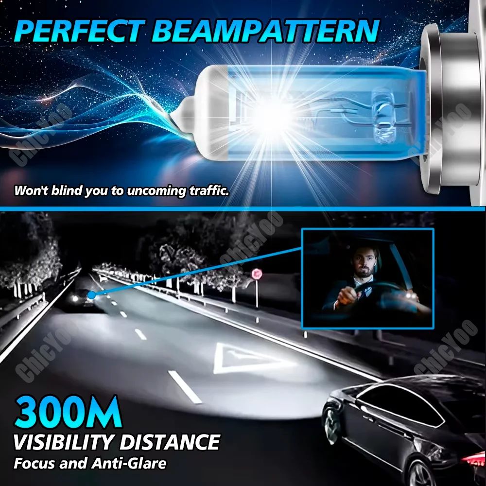 2PCS 6000K Super White H4 High Low Beam Halogen Headlight Bulbs 12V For VW Polo 6R 2009 2010 2011 2012 2013 2014 2015 2016 2017 view 3