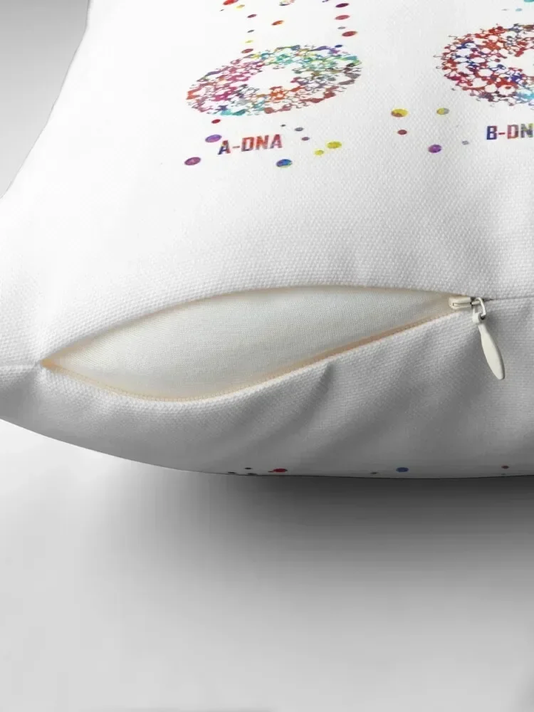 A-B-Z DNA, DNA molecule, watercolor dna, dna, molecule Throw Pillow ornamental pillows for living room New year pillow