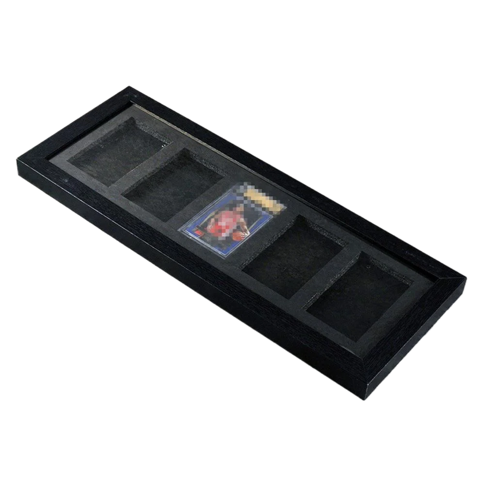 3-9 roosters houten gesorteerde sportkaart vitrine frame kaart baksteen frame standaard bescherming kast - afbeelding 2