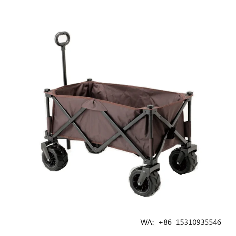 Hot Sale Camping Gear Collapsible Hand Wagon Heavy Duty Folding Beach Picnic Wagon  Portable Use Garden Cart Wagon