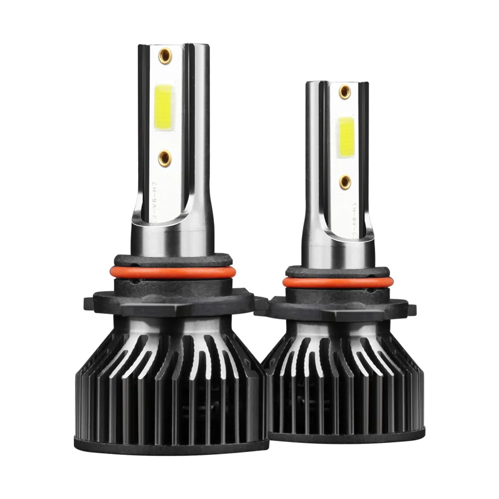 9005/HB3 Car LED Headlight Bulbs Turbo Fan LED Bulbs with Internal Drive COB Chips 6000K 120W Car Headlamps
