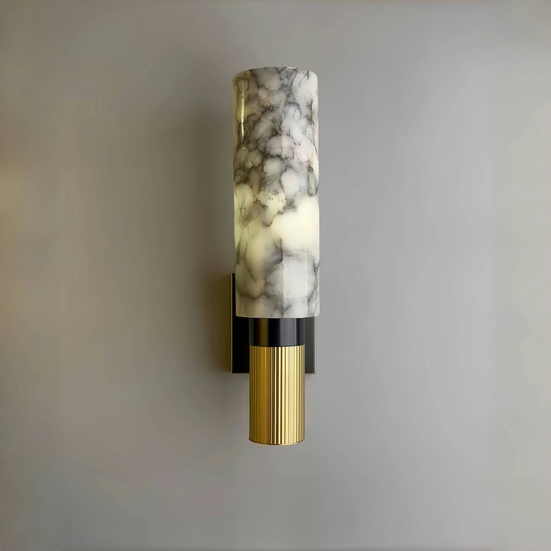 YEBMLP Copper Marble Wall Lamp Interior Luxury Sconce Aisle Porch Lamp Hotel Wabisabi Wall Light For Living Room Bedroom Library