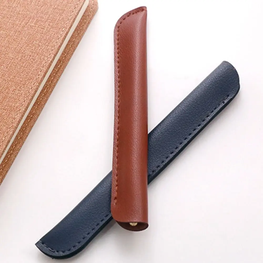 1pc Feder mäppchen halter für einen Stift pu Leder Feder mäppchen Schreib material Schreibwaren Aufbewahrung tasche Büro Schul bedarf Geschenk