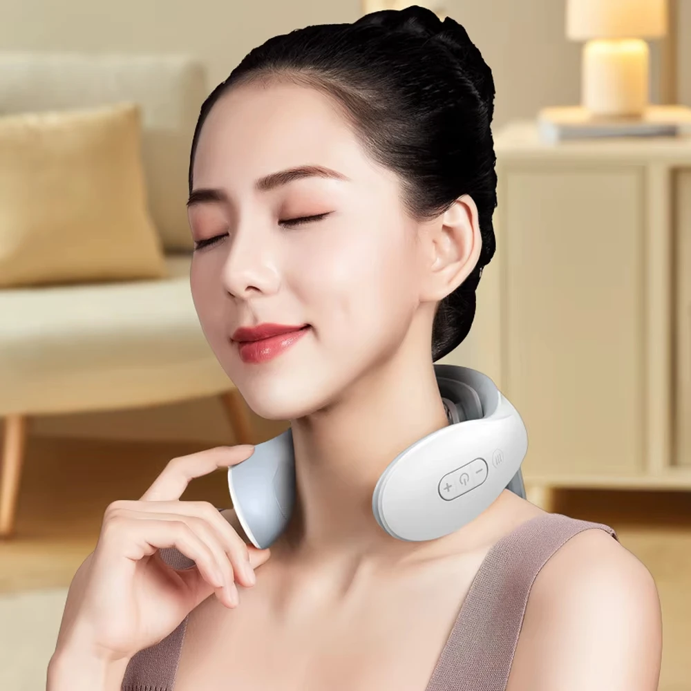 Best Seller Electric Smart Rechargeable Neck and Back Massager Electric Neck and Shoulder Massager with Heating Function