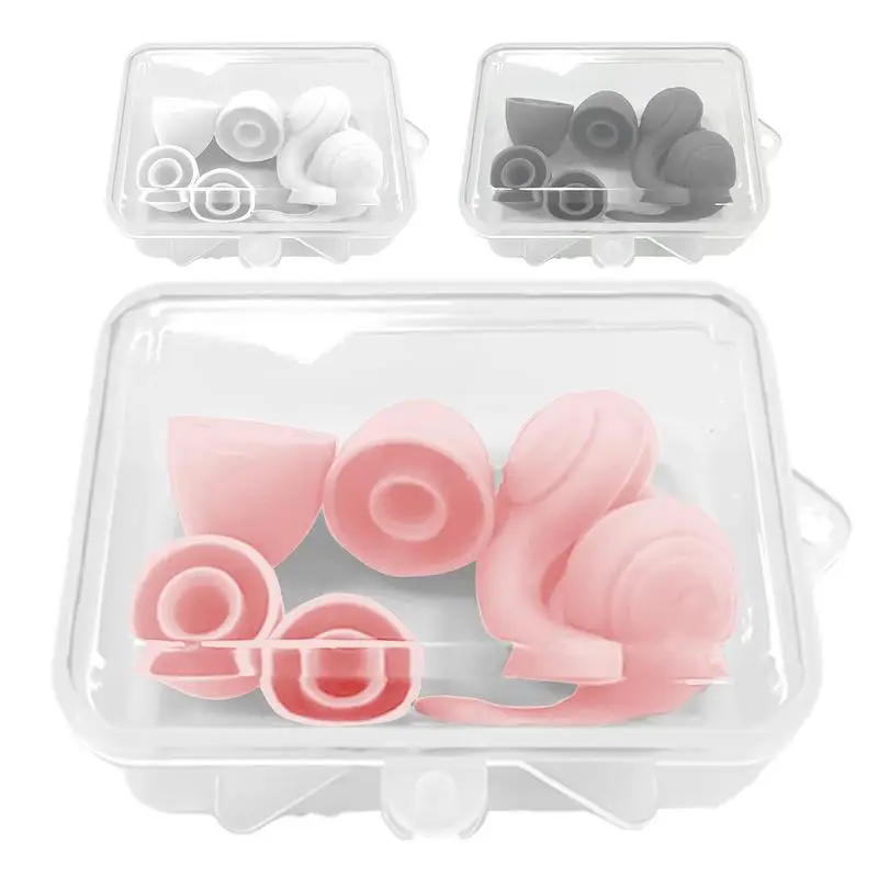 33db Sleep Noise Canceling Earplugs Reusable Waterproof Noise Filter Silicone Ear Muffs Noise Proof Earplug For Earphones