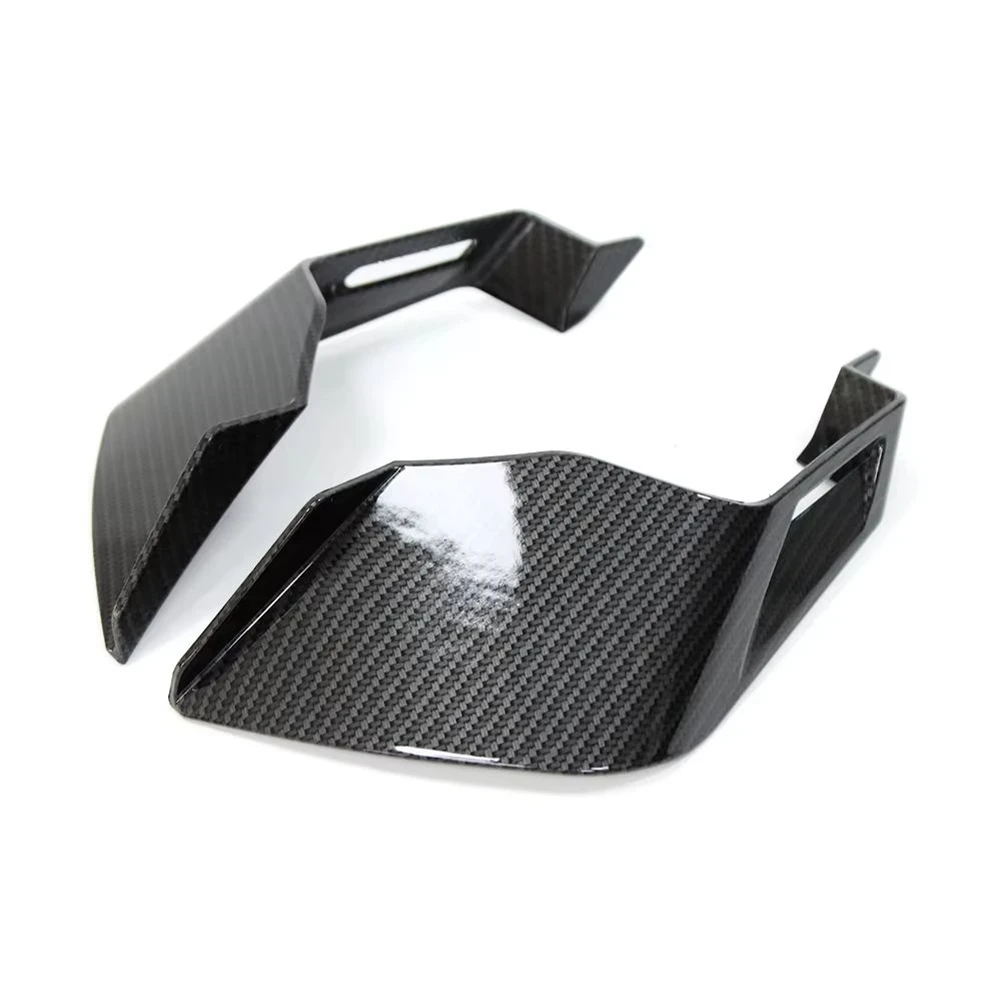 

look-Motorcycle Racing Spoiler Aero Winglets Side Wind Deflector Aerodynamic Wing for Tuono V4 1100