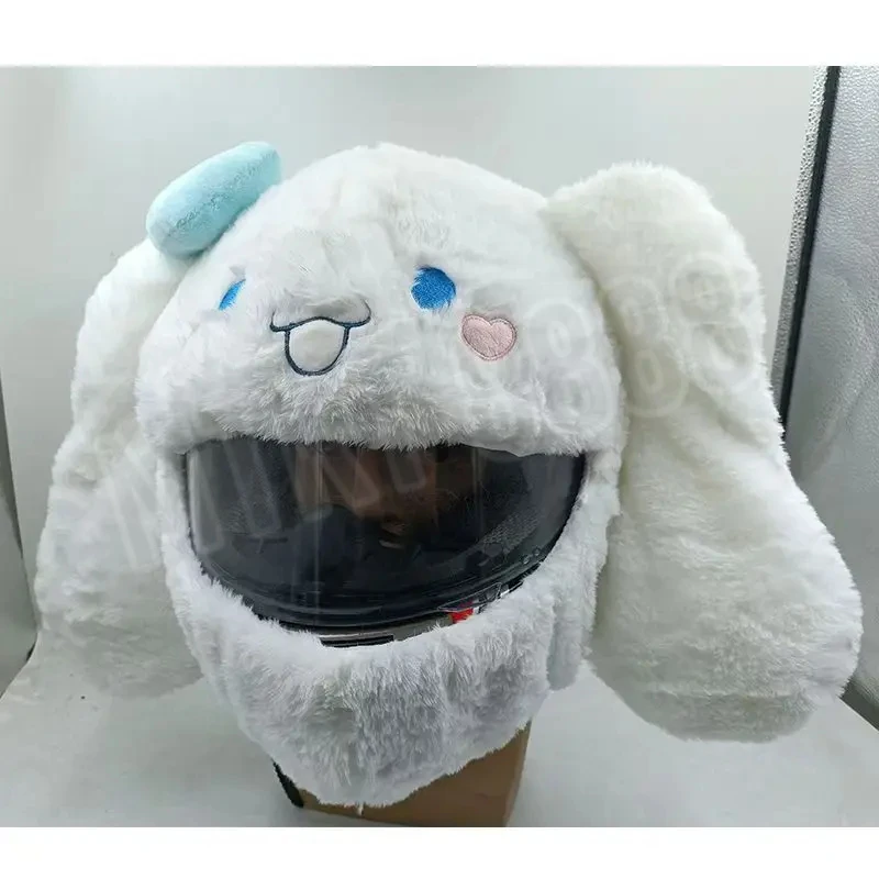 FOR LS2 AGV SHOEIMotorcycle Helmet Cover Motobike Fuzzy Hats Rabbit Fox Bear Pig Helmet Covers