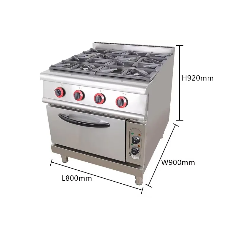 Energy Saving 304 Stainless Steel Gas Cooking Stove Oven Commercial Industrial Automatic Restaurant Cooking Machine