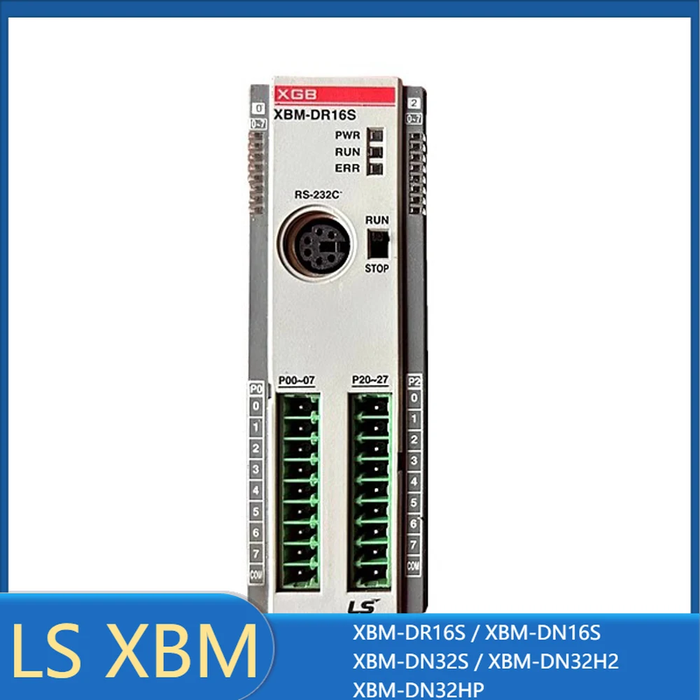

LS XBM-DR16S XBM-DN16S XBM-DN32S XBM-DN32H2 XBM-DN32HP 2AI 1AO 16DI 16DO Ethernet RS485 Modbus RTU New Original