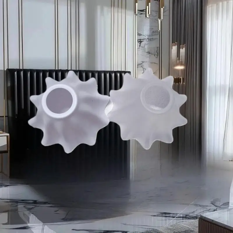 [E] 1Pcs DIY Wall Night Restaurant Chandelier Replacement E27 Plastic Bell Orchid Lampshade Hanging Lamp Accessories Table Parts