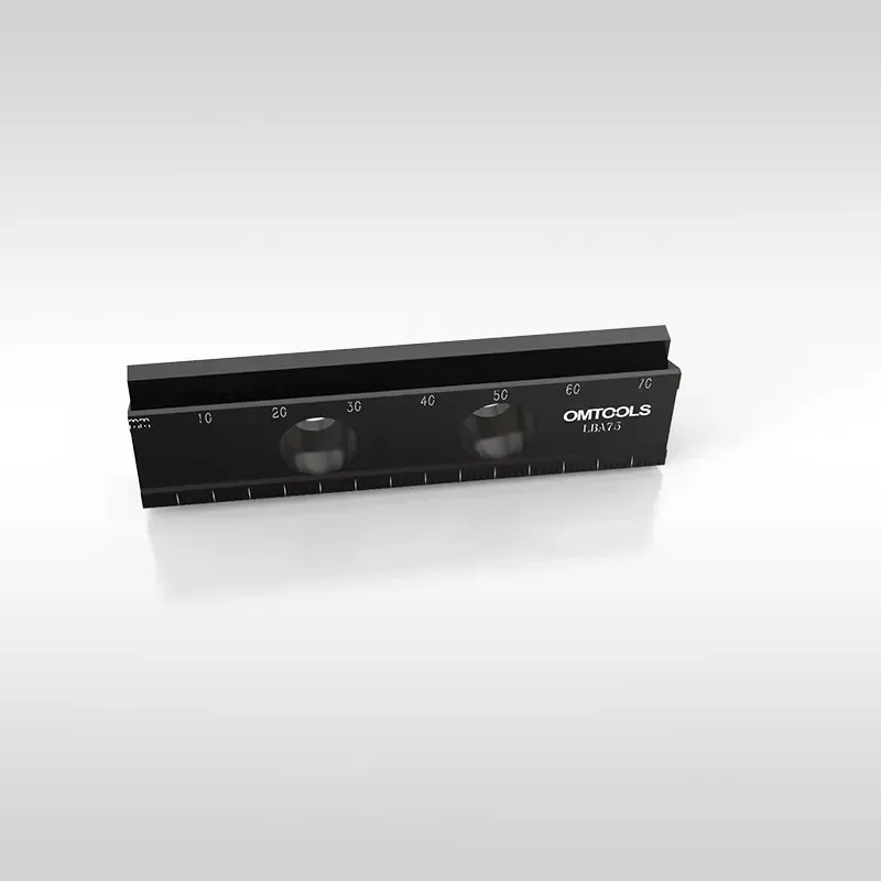 OMTOOLS LBA75 Series 6061-T6 Aluminium Alloy Micro Dovetail Optical Rails with Black Anodized Finish 75mm Length 1 Year