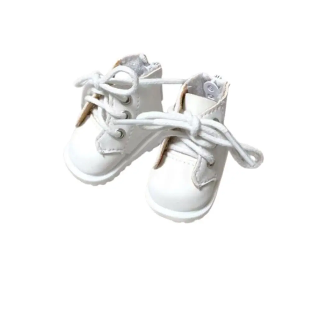 1pair Pretend Play Bjd Doll Shoe Black Brown Handmade Doll Leather Shoes Boots PU 1/6 Scale Dolls Uniform Shoes Holala Gcs